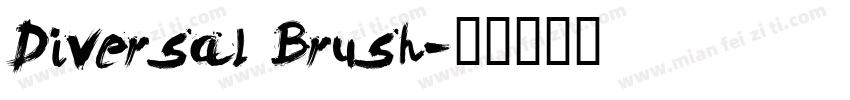 Diversal Brush字体转换